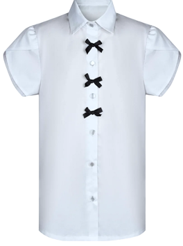 Блузка M-PC-35/01 КР син.бантик